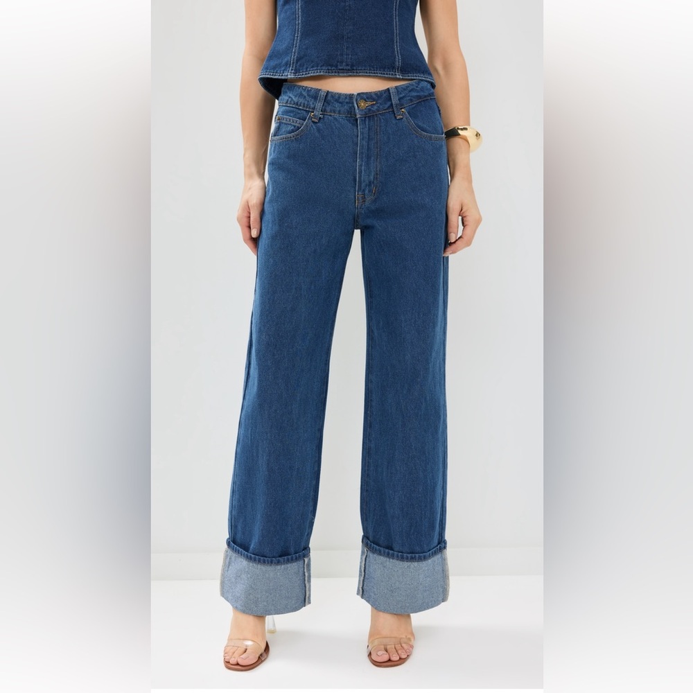 Lioness Cuffed Jeans NWT